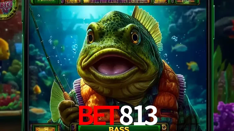 Personagem de peixe pescador do popular jogo de slot com tema de pescaria, uma das emocionantes opções de caça-níqueis para jogar e ganhar no cassino BET813.